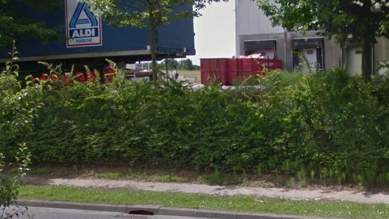 L'entrepôt d'Aldi Marché, à Dammartin-en-Goële, où les salariés sont restés confinés toute une journée.