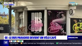 Lyon: le Bus Paradise devient un vélo café