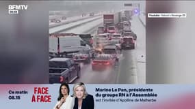 Les images d'un immense carambolage dans l'État de l'Indiana aux États-Unis à cause du blizzard et du verglas