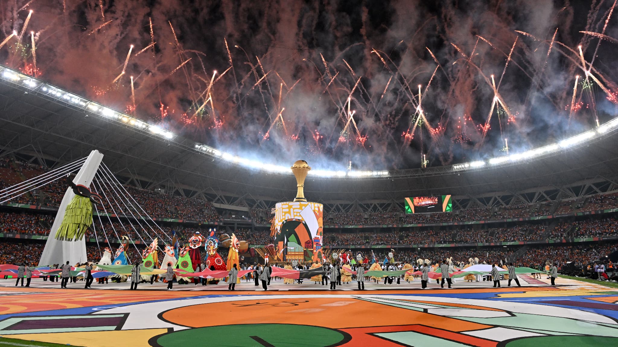La cérémonie d'ouverture de la CAN 2023.