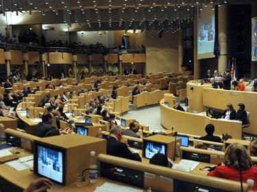 L'hémicycle du conseil régional de Paca à Marseille, en 2010 (illustration)