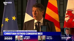 Municipales: réélu à Nice, Christian Estrosi "dit sa reconnaissance" aux habitants