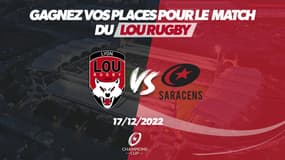 BFM Lyon vous propose de gagner vos places pour le match de rugby opposant le Lou à Saracens le 17 décembre 