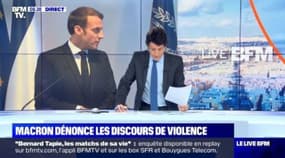 Macron dénonce les discours de violence (2/2) - 24/01