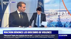 Macron dénonce les discours de violence (2/2) - 24/01