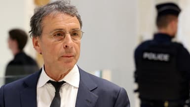 Alexandre Djouhri au Palais de justice de Paris le 8 avril 2025.