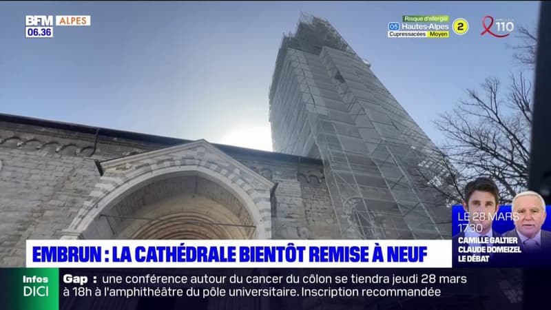 Embrun: la cathédrale bientôt finie d'être rénovée