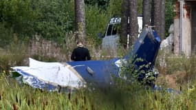 Le crash d'avion qui a coûté la vie à Evguéni Prigojine, le 23 août 2023.
