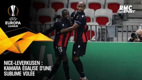 Nice-Leverkusen : Kamara égalise d'une sublime volée 