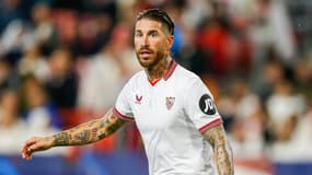 Le défenseur Sergio Ramos avec Séville, le 24 octobre 2023