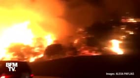 Les images effrayantes d'un gigantesque incendie en Californie