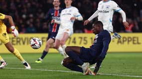 Nuno Mendes lors de PSG-OM, le 16 mars 2025