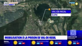 Mobilisation au centre de détention de Val-de-Reuil: 