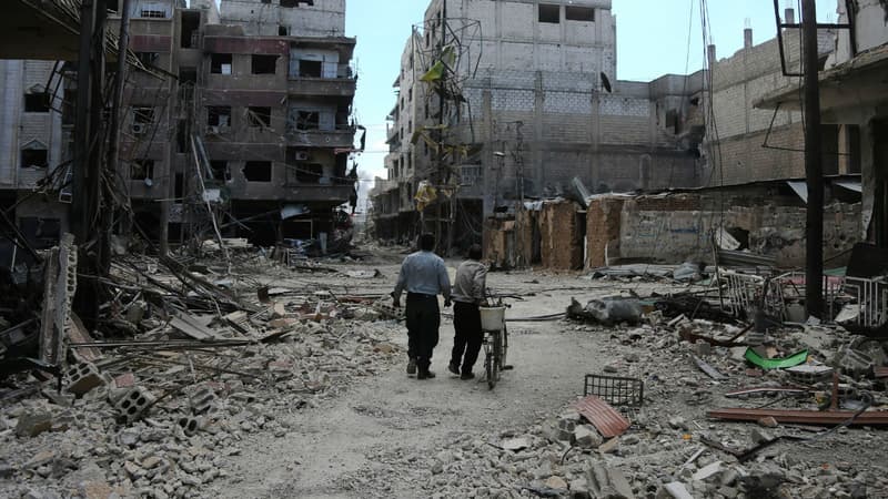 La ville d'Arbin, dans la Ghouta orientale, le 16 mars 2018 (photo d'illustration)