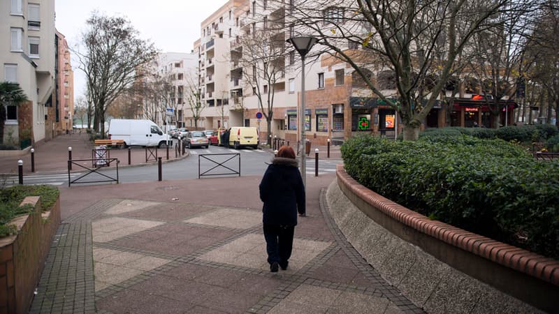 Une rue de Créteil le 4 décembre 2014 (Photo d'illustration)