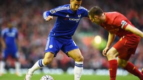 Eden Hazard face à James Milner 