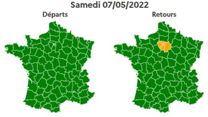 Samedi classé orange en Île-de-France