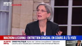 Pour Sandrine Rousseau, Emmanuel Macron est "dans un déni, un entêtement et dans une forme d'irrationnalité"