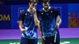 Lucas Corvée (à gauche) et Ronan Labar (à droite) représenteront la France aux JO 2024 lors du double hommes en badminton
