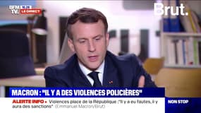 Violences en manifestation: Emmanuel Macron en faveur de la généralisation des caméras-piétons