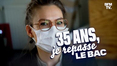 Céline, 35 ans, repasse le bac. 