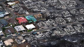 La ville de Lahaina, détruite par les flammes, 10 août 2023 