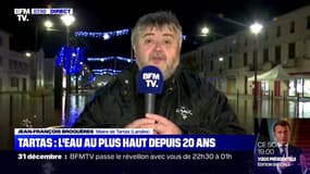 Intempéries dans les Landes: Jean-François Broquères, maire de Tartas, "espère" que le pic de crue a été atteint