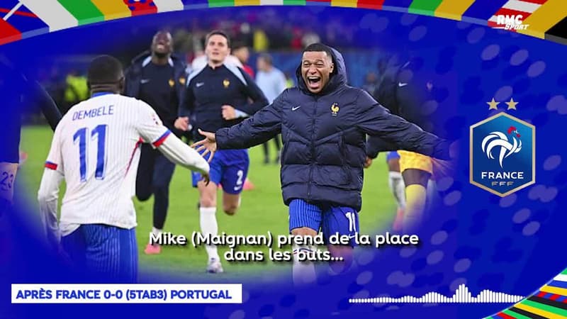 France 0-0 (5tab3) Portugal : "C'est dingue", comment Mbappé a vécu les tirs au but depuis le banc