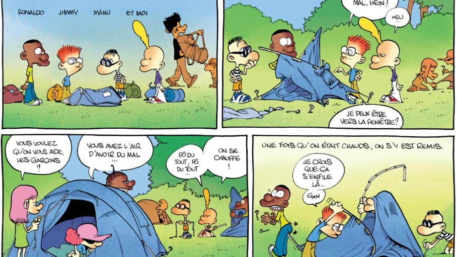 Détail d'une page de "La Grande Aventure", le nouveau "Titeuf"