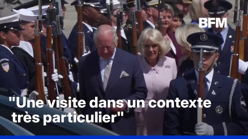 Le roi Charles III vient d'atterrir sur le sol américain pour une visite d'État