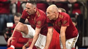 Franck Ribéry avec Arjen Robben, le 17 mars 2025