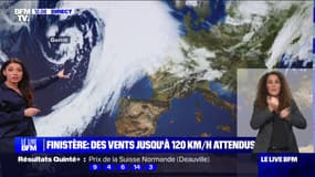 Des rafales de 120km/h attendues sur le Finistère à cause d'une tempête en direction du sud des îles britanniques