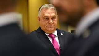 Le Premier ministre hongrois Viktor Orban arrive à une table ronde du Conseil européen à Bruxelles le 14 décembre 2023