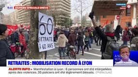 Manifestation contre la réforme des retraites : entre 25.000 et 50.000 personnes à Lyon