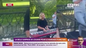 La chanteuse Louane a fait la belle de surprise de chanter au mariage d'une fan samedi dernier