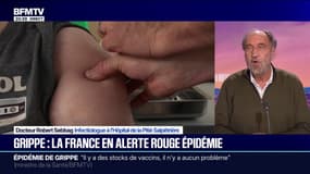 Épidémie de grippe: "Ce qui est rassurant, c'est que le vaccin est efficace", observe Robert Sebbag, infectiologue