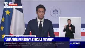 Gabriel Attal: "Le virus n'a jamais circulé autant"