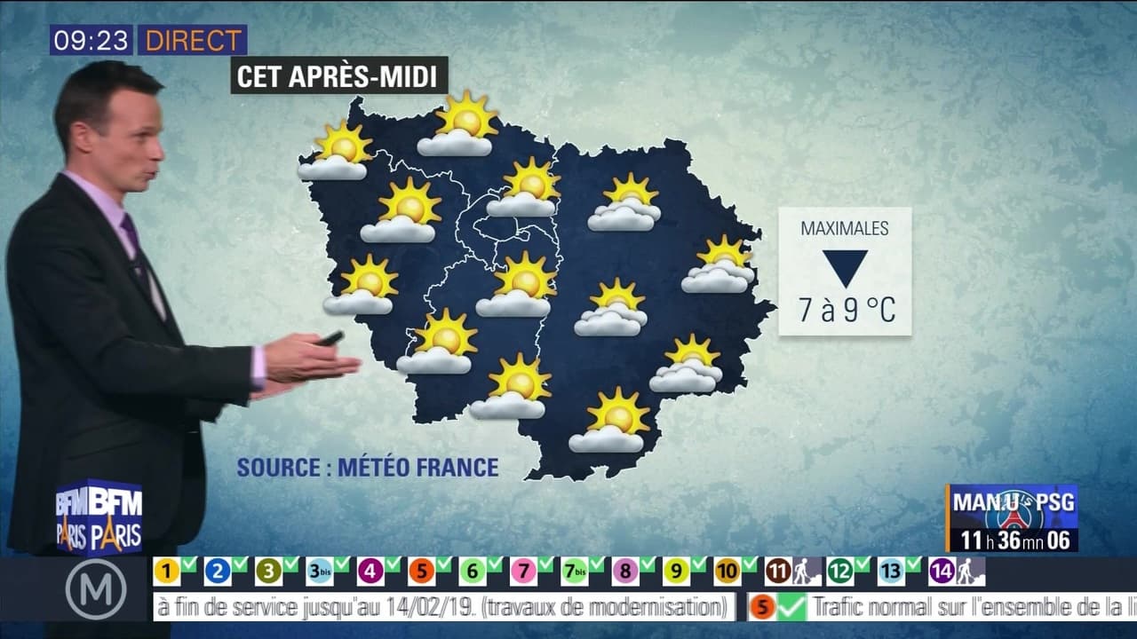 Météo Paris Île-de-France du 12 février: Il va faire beau aujourd'hui