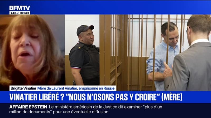"Notre espoir c'est de revoir notre fils, Laurent, le plus vite possible", affirme Brigitte Vinatier, mère du chercheur français emprisonné en Russie