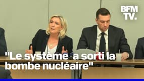  Au lendemain de sa condamnation, Marine Le Pen s'en prend au "système" qui a "sorti la bombe nucléaire 
