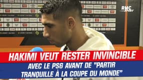 PSG : Hakimi veut rester invincible pour partir "tranquille à la Coupe du Monde"