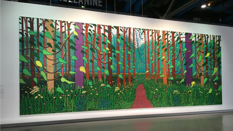 Le peintre David Hockney a fait don d'une de ses toiles au Centre Pompidou.