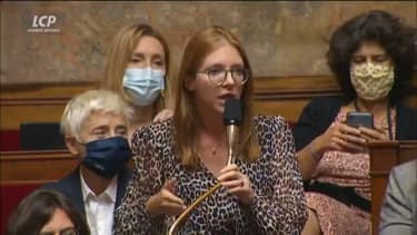 Aurore Bergé à l'Assemblée nationale.