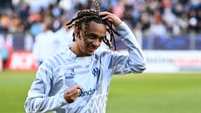 Emran Soglo avant le match de Coupe de France entre l'OM et Hyères le 07/01/2023