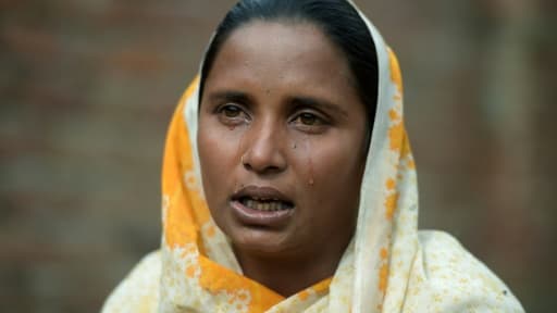 Une femme ayant vendu un de ses reins témoigne, le 2 février 2017  à Bhalwal au Pakistan