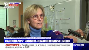 Carburant: "Nous avons pris les arrêtés permettant aux camions-citernes de circuler ce week-end", annonce Agnès Pannier-Runacher 