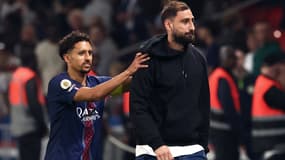 Gianluigi Donnarumma faisant ses adieux aux supporters du PSG, le 22 août 2025