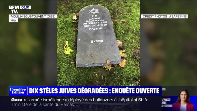 Oise: une dizaine de stèles juives dégradées dans un cimetière allemand