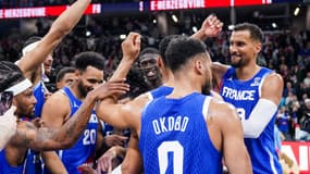 Les joueurs de l'équipe de France de basket en février 2025
