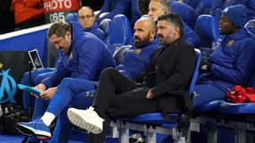 Gennaro Gattuso lors de Brighton-OM (1-0, Ligue Europa), le 14 décembre 2023